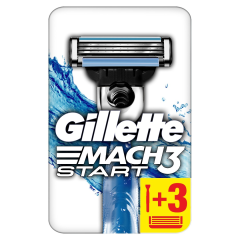 Gillette Mach 3 Start Tıraş Makinesi + 3'Lü Yedek Tıraş Bıçağı