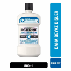 Listerine Advanced White Hafif Tat 500 ml Ağız Çalkalama Suyu