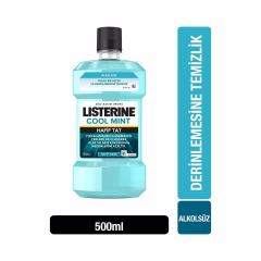 Listerine Zero Ağız Bakım Suyu 500ml Alkolsüz Hafif Tat