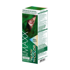 Maxx Deluxe Yarı Kalıcı Saç Boyası Yeşil 2x50 ml