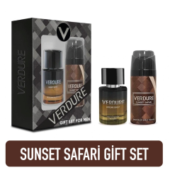 Pereja Verdure Sunset Safari Erkek Parfüm Seti 100 ml Edt+ Erkek Deodorant 150 ml
