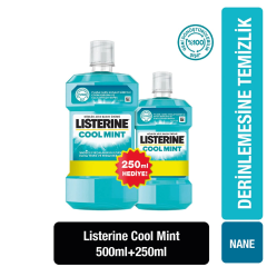Listerine Ağız Bakım Suyu Cool Mint 500 ml + 250 ml Hediye