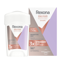 Rexona Maximum Protection Sensitive Dry Antiperspirant Cream Stick Deo 45 ml