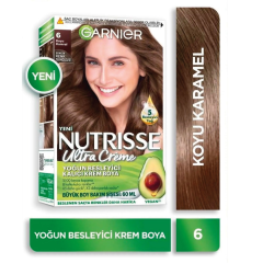Garnier Nutrisse Yoğun Besleyici Kalıcı Krem Saç Boyası 6 Koyu Karamel