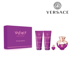 Versace Kadın Edp Parfüm Seti Dylan Purple Set 3.4Oz EDP + Lotion + Gel + Mini