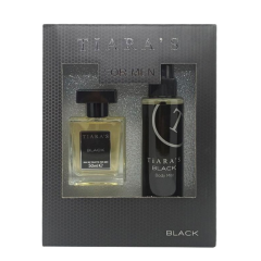 Tiara's Black Erkek Parfüm EDT 50 ML + Black Body Mist Sprey 150 ML