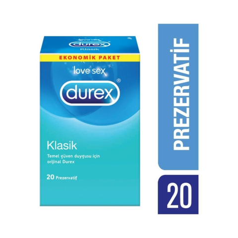 Durex Klasik Prezervatif 20'li Avantaj Paketi