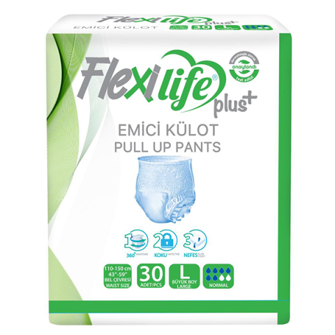 Flexilife Plus+ Külot Hasta Bezi Large Büyük Boy 30'lu