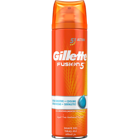Gillette Fusion Tıraş Jeli Serinletici 200ml Sensitive Cool