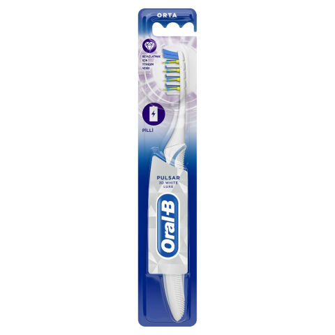 Oral b Pulsar 3d Whıte Luxe Pilli Diş Fırçası 35 Orta