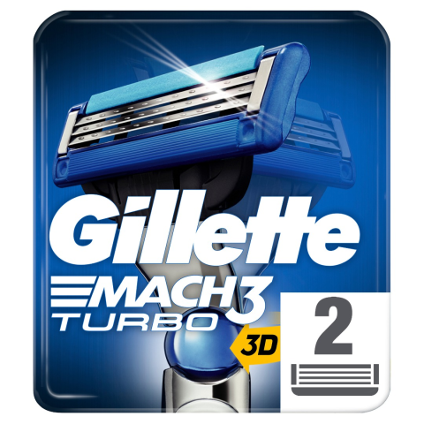 Gillette Mach3 Turbo Yedek Tıraş Bıçağı 2Li 