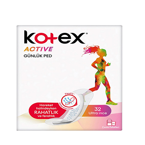 Kotex Active Günlük İnce Kadın Pedi 32li