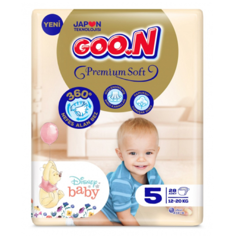 Goon Premium Bebek Bezi Jumbo 5 Beden 28 Adet 12-20kg Junior