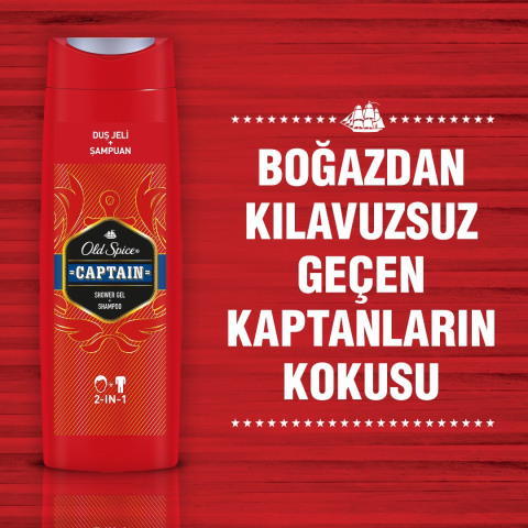 Old Spice Duş Jeli & Şampuan 400 ml Captain