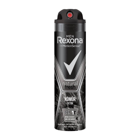 Rexona Men Natural Fresh Kömür Detox Erkek Sprey Deodorant 150ml 