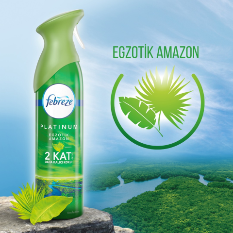 Febreze Platinum Hava Ferahlatıcı Sprey 300 ml Oda Kokusu Egzotik Amazon