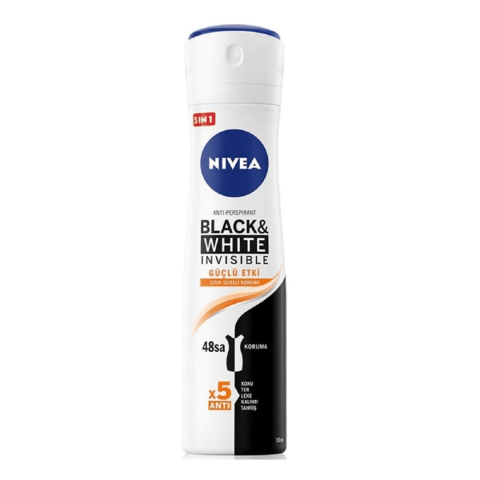 Nivea Kadın Black White Invisible Güçlü Etki Deodorant 150 Ml Bayan