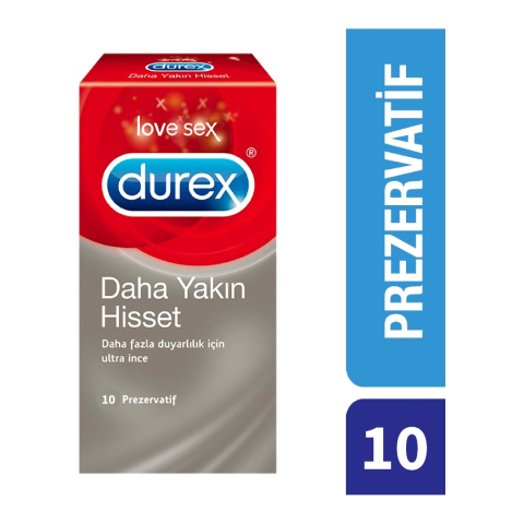Durex Daha Yakın Hisset Ultra İnce Prezervatif 10'lu