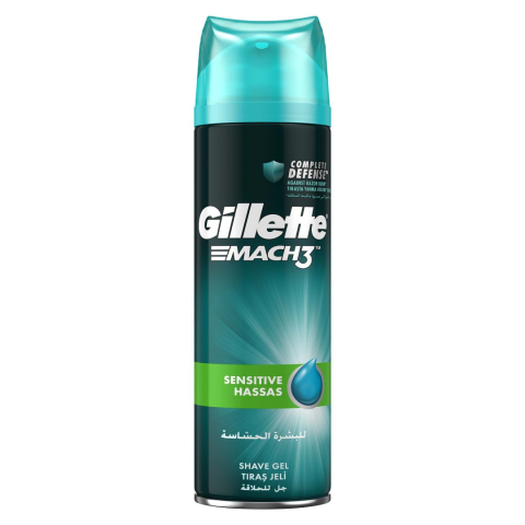  Gillette Mach3 Tıraş Jeli Sensitive Hassas Gel 200ml 
