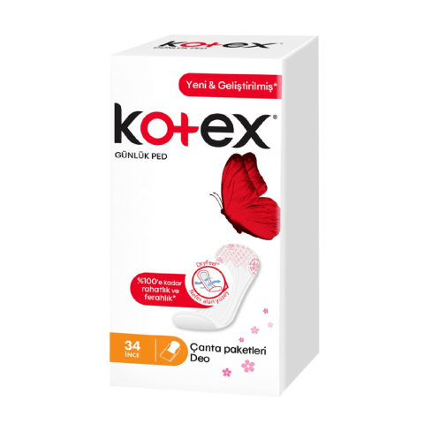 Kotex Ince Günlük Ped Parfümlü 34'lü