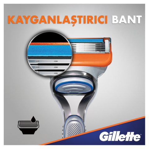 Gillette Fusion5 Tıraş Makinesi + 4 Yedek Bıçak Şampiyonlar Ligi Paketi