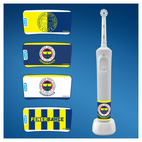 Oral B Vitality D100 Şarjlı Elektirkli Diş Fırçası Fenerbahçe Özel Seri