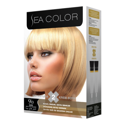 Sea Color Saç Boyası Sarı Set 9.0