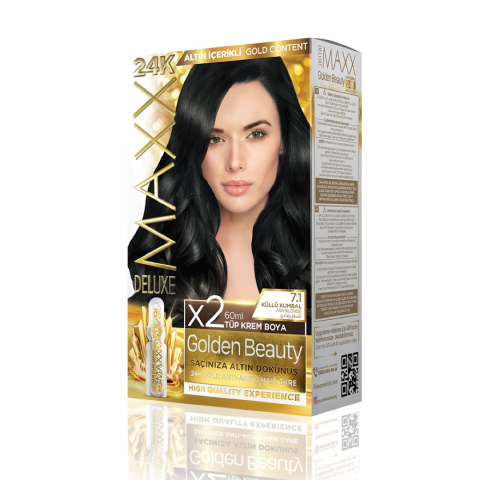 Maxx Deluxe Golden 24k 7.1 Küllü Kumral Altın İçerikli Saç Boyası