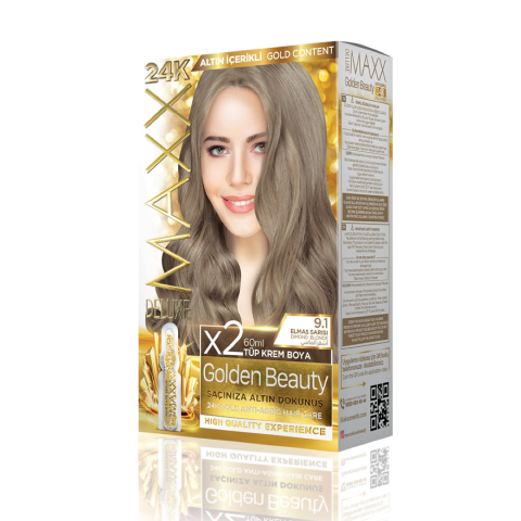 Maxx Deluxe Golden 24k 9.1 Elmas Sarısı Altın İçerikli Saç Boyası