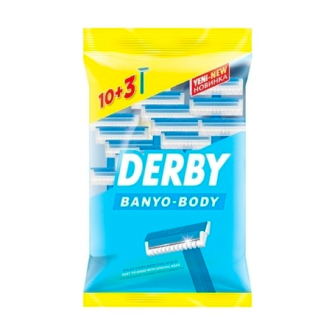 Derby Banyo Body Tıraş Bıçağı Poşet 10+3 13lü Paket