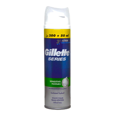 Gillette Series Tıraş Köpüğü Sensitive Hassas 250 Ml