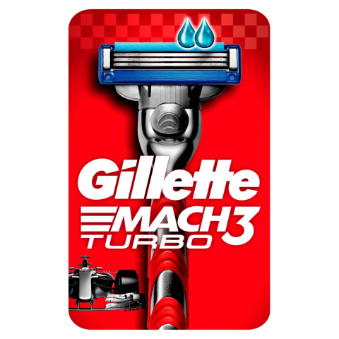 Gillette Mach3 Turbo Tıraş Makinesi + 1 Yedek Bıçak Özel Seri 2up