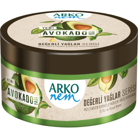 Arko Nem El Ve Vucut Kremi Değerli Yağlar Avokado 250 ml