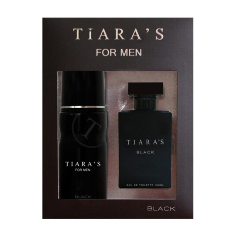 Tiaras Black Edt 100 ml + 150 ml Deodorant Erkek Parfüm Seti
