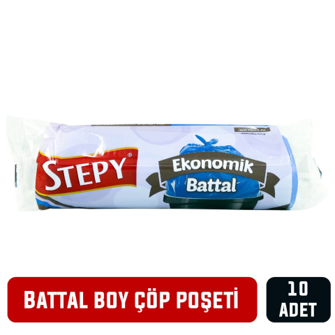 Stepy Eko Battal Boy Çöp Torbası Poşeti 10lu