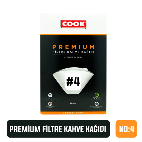 Cook Premium Filtre Kahve Kağıdı 2 Numara 80 Adet