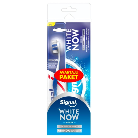 Signal White Now Diş Macunu 75 ml + Performance Fırça Hediyeli