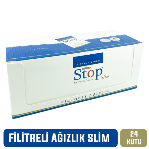 Süper Stop Filtreli Ağızlık Slim 24 Kutu