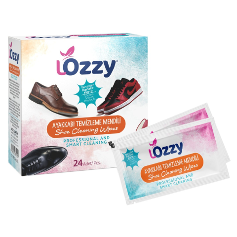 Lozzy Ayakkabı Temizleme Mendili 24 Adet Çok Amaçlı Tek Kullanımlık