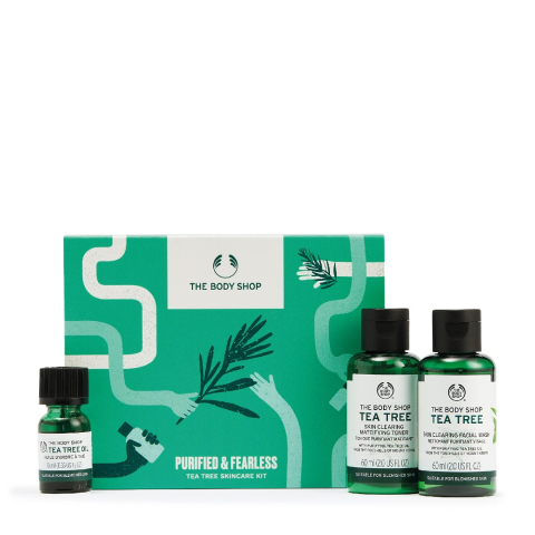 The Body Shop Tea Tree Çay Ağacı Seti Purified & Fearless Tea Tree Skincare Kit