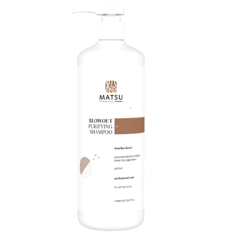 Matsu Keratin Şampuan Professional Blowout Purifying Shampoo 1000 ml
