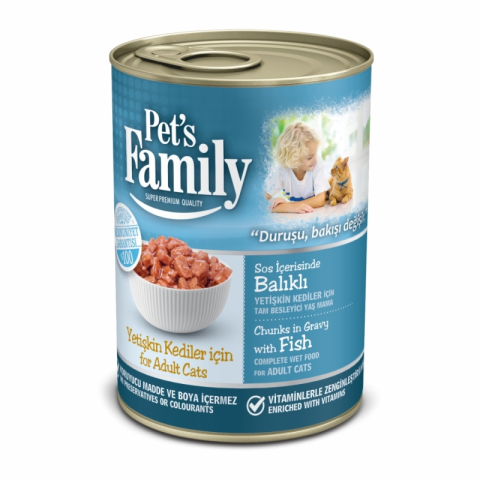 Pet's Family Balıklı Kedi Konservesi 400g