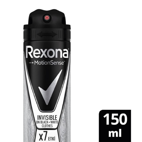 Rexona Men Invisible Black White Sprey Deodorant 150 ML