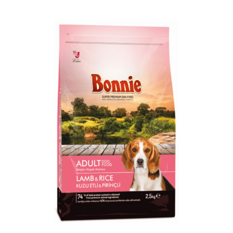 Bonnie Kuzulu ve Pirinçli Yetişkin Köpek Maması 2.5 Kg