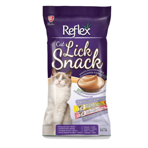 Reflex Lick Snack Sıvı Atıştırmalık Kedi Ödülü 15 Gr 6 Adet