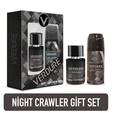 Pereja Verdure Night Crawler Erkek Parfüm Seti 100 ml Edt + Erkek Deodorant 150 ml