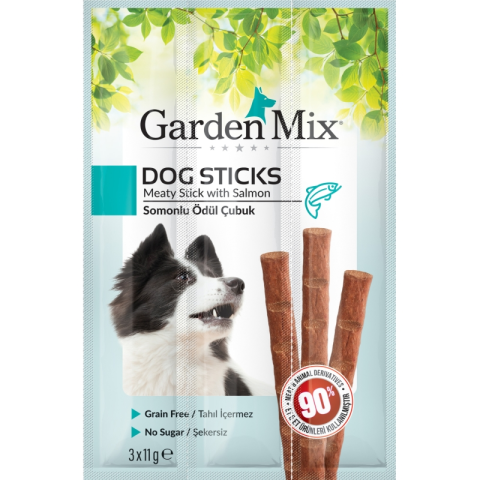 Gardenmix Somonlu Köpek Stick Ödül 3x11 gr