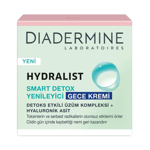 Diadermine Hydralist Smart Detox Yenileyici Gece Kremi 50ml