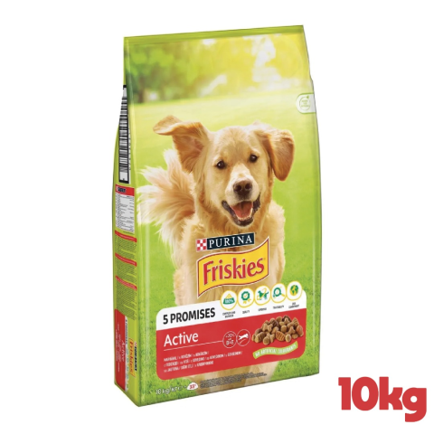 Purina Friskies Vitafit Aktif Köpekler için Sığır Etli Yetişkin Köpek Maması 10kg