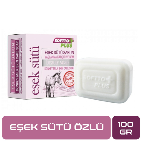 Softto Plus Eşek Sütü Özlü Sabun 100 gr